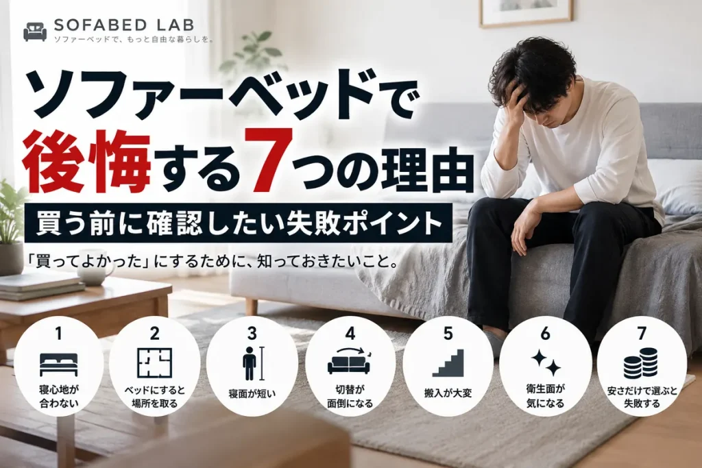 ソファーベッドで後悔する7つの理由